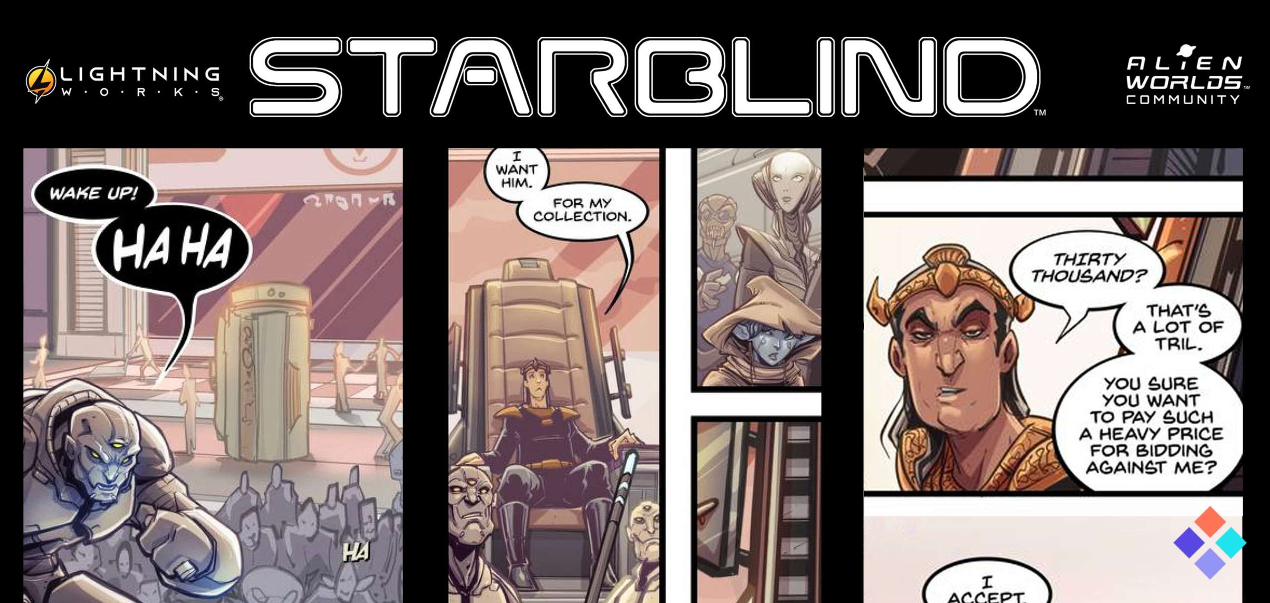 Alien Worlds Turn the Page with 'Starblind' NFT Comics