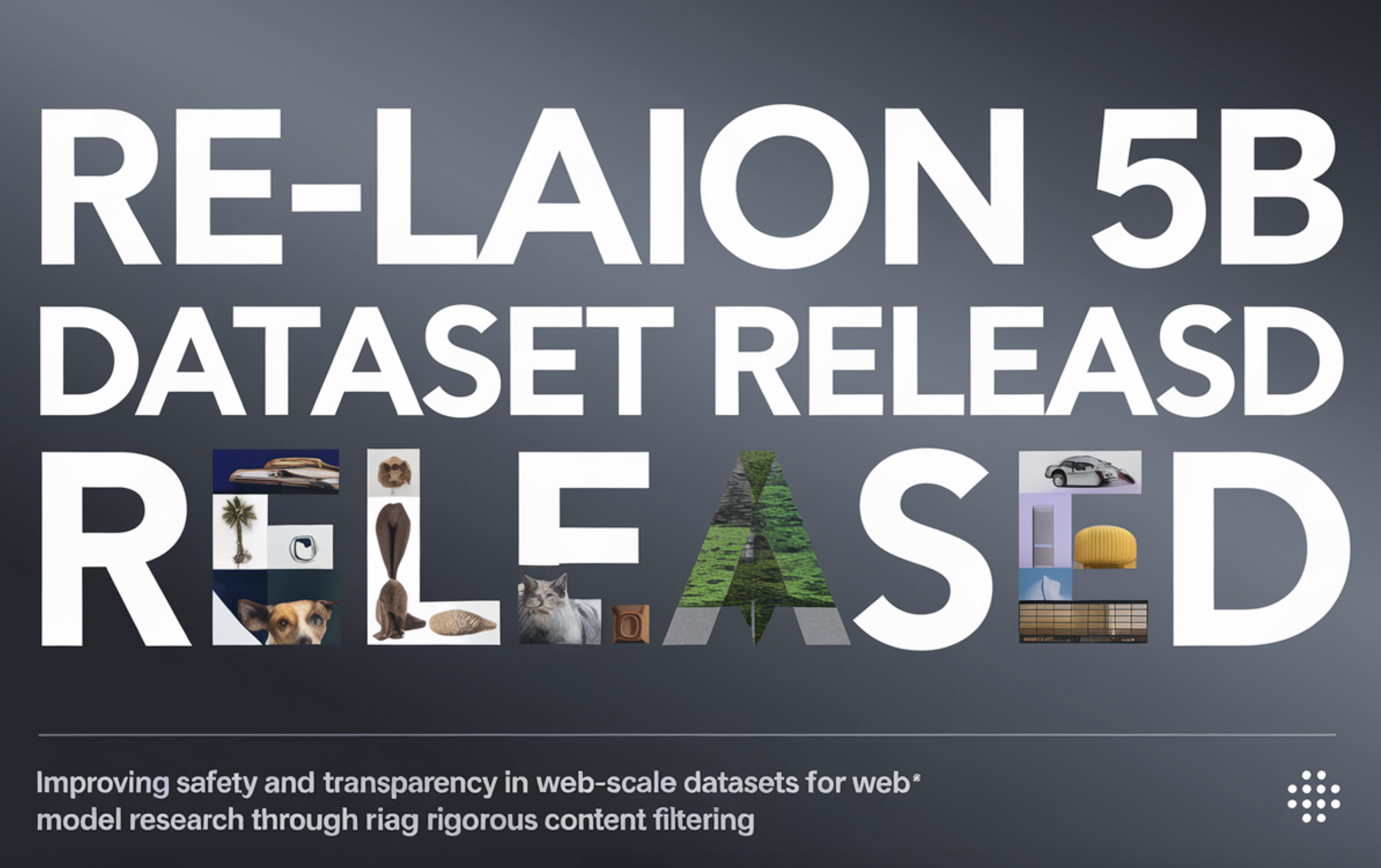 Re-LAION 5B Dataset Released: Improving Safety and Transparency in Web-Scale Datasets for Foundation Model Research Through Rigorous Content Filtering